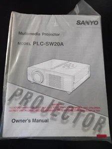 ANLEITUNG / MANUAL SANYO PLC-SW20A PROJECTOR - Bild 1 von 1