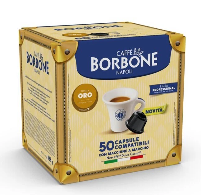 150 Capsule Caffè Borbone Nescafè DOLCE GUSTO miscela ORO 100% ARABICA - Immagine 1 di 1