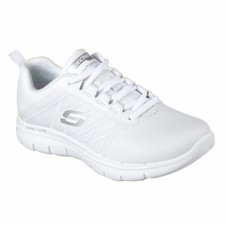 sketchers white runners