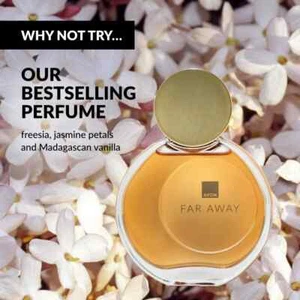 AVON FAR AWAY ORIGINAL EDP 50ml **NEW DESIGN** FREESIA, JASMINE AND VANILLA MUSK - Picture 1 of 3