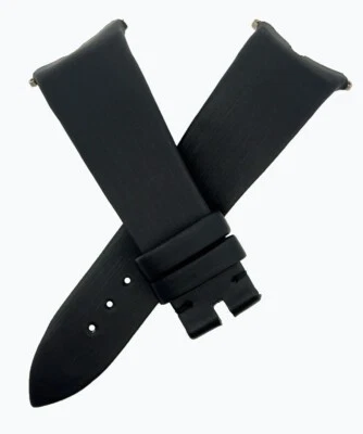¡Nuevo! Correa de reloj de cuero satinado negro Piaget 22 mm x 16 mm FXF Foto 1 de 3