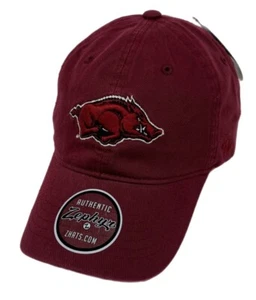 Zephyr NCAA Arkansas Razorbacks “Scholarship" Washed Curved Bill ADJ Hat NWT - Picture 1 of 6
