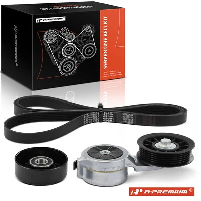 Kit de 3 componentes de transmisión por correa Serpentine para Chevy GMC C2500 K2500 Suburban 94-95 Foto 1 de 4