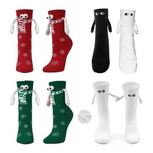 Calcetines de Navidad Divertidos Medias de Mano Regalos de Navidad Calcetín Magnético Hombres Mujeres - Imagen 1 de 12