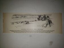 Battle of Gettysburg Oak Hill 1888 Civil War Print