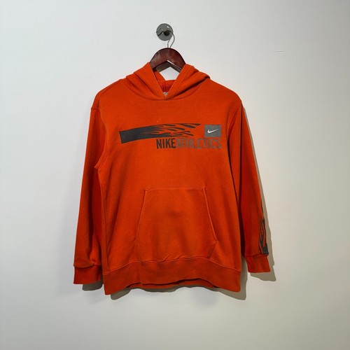 GUCCI Felpa con cappuccio Nike unisex arancione cotone taglia S logo fiamma spellout ACG