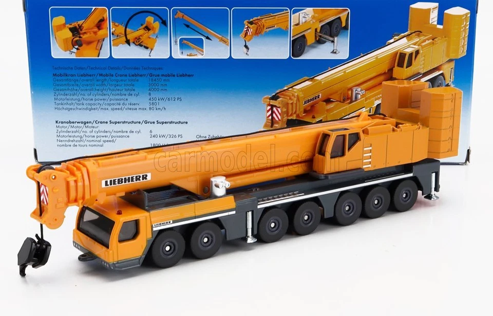 1/87 SIKU - LIEBHERR - CRANE TRUCK LTM 1250-5.1 - AUTOMOTRICE AUTOGRU 1886 - Immagine 1 di 1