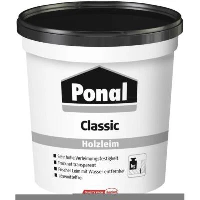 Ponal holzleim classic 760g Innen transparent Montageverleimung, Fugenverleimung