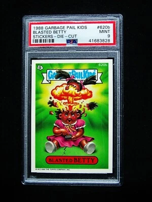 GARBAGE PAIL KIDS 1988 15th Series #620b Blasted BETTY, DIE-CUT, OS15 PSA 9 MINT - Image 1 of 2