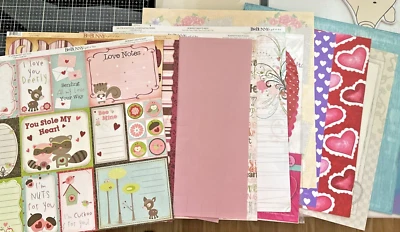 12 x12 HOJAS DE ÁLBUM DE RECORTES TEMÁTICAS DE AMOR BO BUNNY 33 HOJAS EN TOTAL PARA SAN VALENTÍN Foto 1 de 4