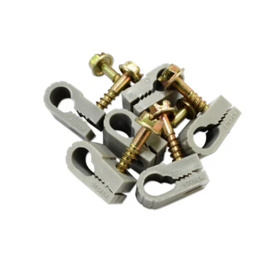 Steren Single GRIP-CLIP Cable Clips - GREY - 100 per bag - Image 1 of 4