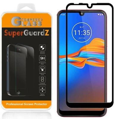 SuperGuardZ FULL COVER Tempered Glass Screen Protector For Motorola Moto E6 Plus - Image 1 of 4