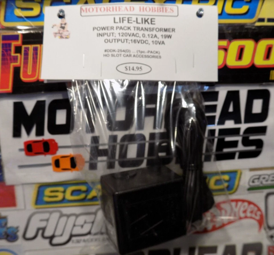 LIFE-LIKE, HO SLOT CAR POWER PACK TRANSFORMADOR, #SDK-254(D), (1-PACK) Foto 1 de 1