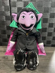 Sesame Place Sesame Street The Count 18 Inch Plush 2011 Rare HTF Stuffed Toy PBS - Picture 1 of 12