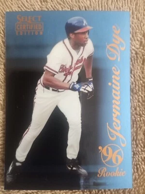 1996 Select Certified Jermaine Dye #107 RC SP Certified Blue Braves Rookie - Image 1 of 2