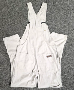 Vintage Patagonia Overall Hemp Dungarees utility Womens Beige Bib UK Size S - Picture 1 of 13