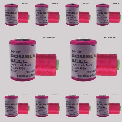 10X Double Bell Viscose Rayon Thread for Embroidery Color Pink Shade No.5N - Image 1 of 3