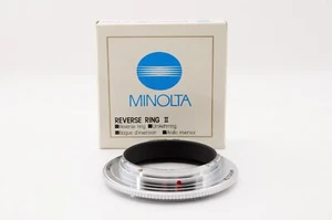 Adaptador de lente de primer plano Minolta Reverse Ring II 55mm casi como nuevo en caja de Japón - Imagen 1 de 15