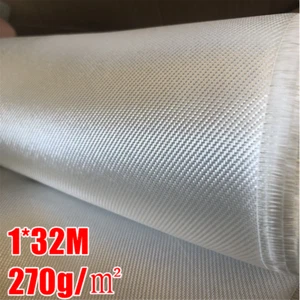 1x32m Glass Fiber Woven Fiberglass Fabric Cloth Plain Weave Airplane Maintains - Picture 1 of 13