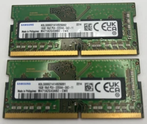 Samsung 32GB (2x16GB) PC4-3200AA SO-DIMM Memory RAM laptop Dell - Afbeelding 1 van 1