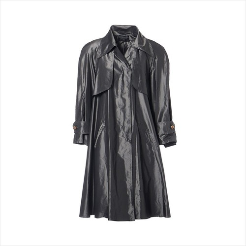 Cappotto lungo CHANEL anni 90 grigio WS15066