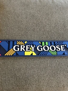 Raro arco iris gris ganso riel de goma alfombrilla para beber hombre cueva hogar bar accesorio - Imagen 1 de 4