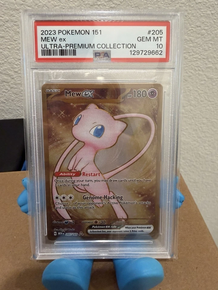 2023 Pokemon Mew ex Full Art 151 UPC Gold Metal Promo Card 205/165 PSA 10 GEM MT - Image 1 of 4