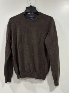 Joseph & Lyman 100% Pure Cashmere Sweater Sz M Brown Crew Neck Pullover - Picture 1 of 10