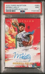 2020 Topps Inception Merrill Kelly Red #RESA-MKE (/75) (Auto) (PSA 9) - Picture 1 of 1
