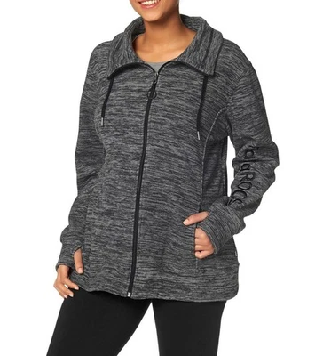 KangaROOS Sport Damen Fleecejacke Stehkragen Langarm anthrazit Gr. 48/50 NEU - Bild 1 von 4