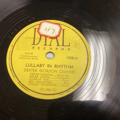 DEXTER GORDON QUINTET on DIAL 1038 - LULLABY IN RHYTHM + TALK OF THE TOWN - E - Image 1 of 4