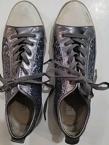 ZAPATOS TENIS UGG Australia PLATA BRILLANTE MUJER 12 M - Imagen 1 de 12