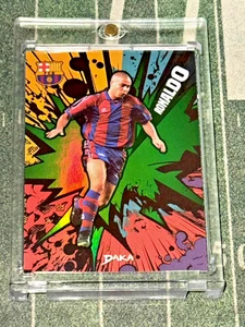 2024-25 DAKA Barcelona Ronaldo R9 Green Kaboom Refractor SSP /5 EXTREME RARE📈🔥 - Picture 1 of 3