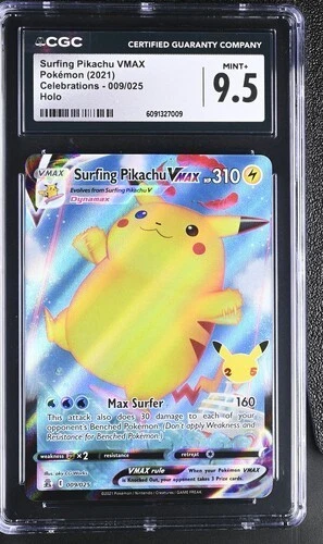 Pokémon Pikachu Grade 9.5 Pokémon TCG Individual Collectible