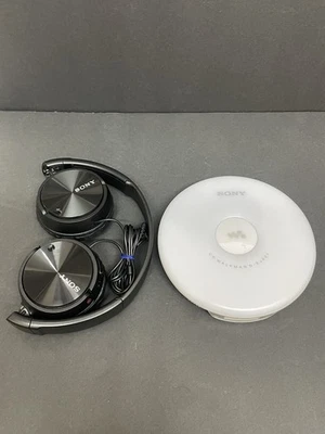 Reproductor de CD portátil Sony Walkman D-EJ001 blanco con auriculares usado en excelente estado funciona limpio 100 % Foto 1 de 4