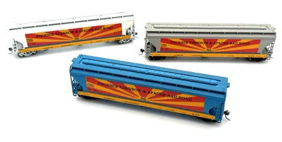 HO Accurail 3 Car ACF CenterFlow Hopper Set Phoenix Turnbow & Apache Railroad - Image 1 of 4