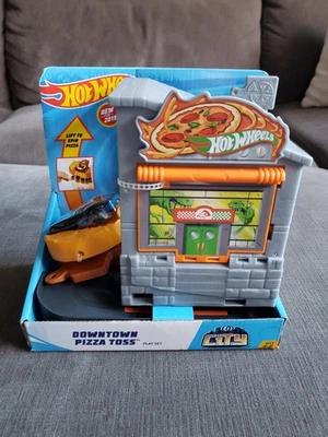 Hot Wheels Downtown Pizza Toss Playset City Track Builder Works Set - BRAND NEW! - Image 1 of 4