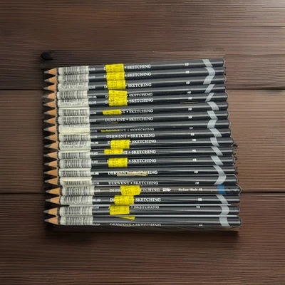 Lote de 18 lápis de esboço Derwent HB Inglaterra - Imagem 1 de 4