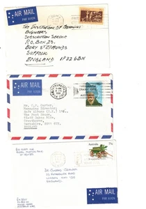 Australia 1982/83 75c Commercial Covers to UK,cds COOMA, PARRA etc (3 Covers) - Photo 1/1