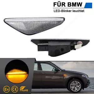 2 intermitentes laterales LED para BMW X3 F25 | X5 E70 | X6 E71 + E72 | Cristal transparente - Imagen 1 de 12