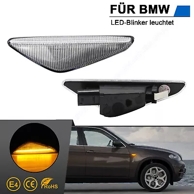 2 frecce laterali a led per BMW X3 F25 | X5 E70 | X6 E71 + E72 | vetro trasparente - Immagine 1 di 4