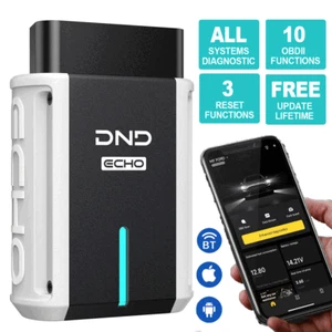 DND ECHO Bi-directional OBD2 Scanner Bluetooth Car All System for iOS Android - Foto 1 di 9