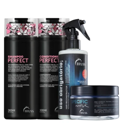 TRUSS Perfect Hair Kit – Shampoo, Conditioner, Deluxe  Prime & Specific Mask Set - Image 1 of 4