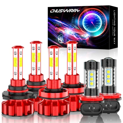 Kit de 6x luces antiniebla altas bajas blancas para Lincoln MKX 2007-2010 Foto 1 de 4