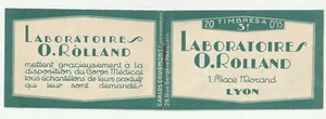 Frankreich MH Carnet Yvert 189-C2 **, Laboratoires Rolland, 20x15c Semeuse. 1929 - Bild 1 von 4