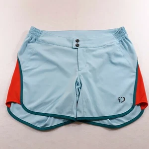 Pearl Izumi Cycling Shorts Elastic Waist Womens Size Large Ice Blue W 33 - Picture 1 of 9