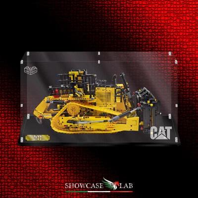 TECA IN PLEXIGLASS ACRILICO-SHOWCASE-TECA PER LEGO 42131-BULLDOZER CAT D11-L54 - Immagine 1 di 3
