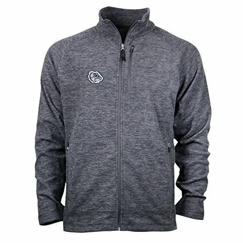 Ouray Sportswear NCAA Gonzaga Bulldogs Full-Zip Microfleece Jacket Gray Size L Cover