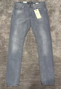 Pantalones de mezclilla rectos ajustados regulares Scotch & Soda Ralston grises para hombre talla 30/32 - Imagen 1 de 15