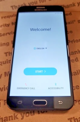 Samsung Galaxy J7 (2017) SM-J727A AT&T Only 16GB Black UsedBattery SomeScratches - Image 1 of 4